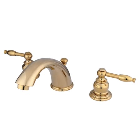 Kingston Brass KB962KL Widespread Bathroom Faucet, Polished Brass KB962KL